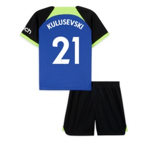 Tottenham Hotspur Dejan Kulusevski #21 babykläder Bortatröja barn 2022-23 Korta ärmar (+ Korta byxor)